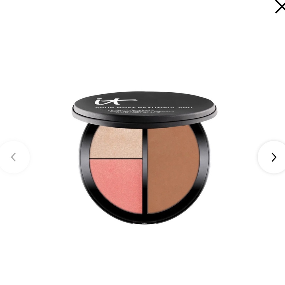 IT Cosmetics Live Love Laugh Vitality Face Palette with Pink and Brown Shades